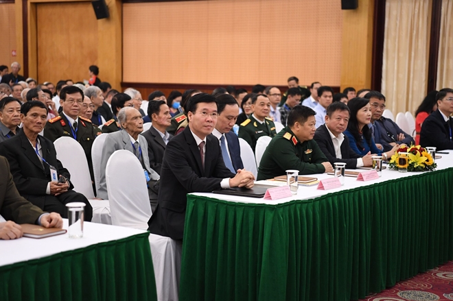 Đồng chí Võ Văn Thưởng, Ủy viên Bộ Chính trị, Bí thư Trung ương Đảng, Trưởng Ban Tuyên giáo Trung ương và các đại biểu dự đại hội
